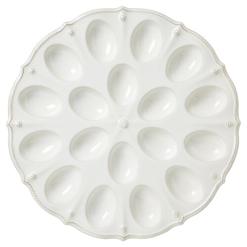 Berry & Thread Egg Platter, White~P77234003