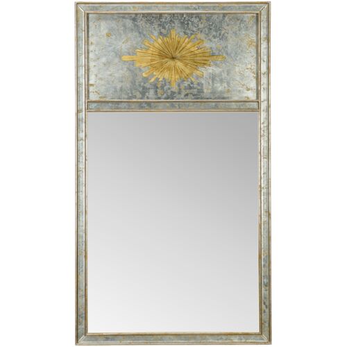 Halcyon Hall Antique Wall Mirror, Silver/Gold