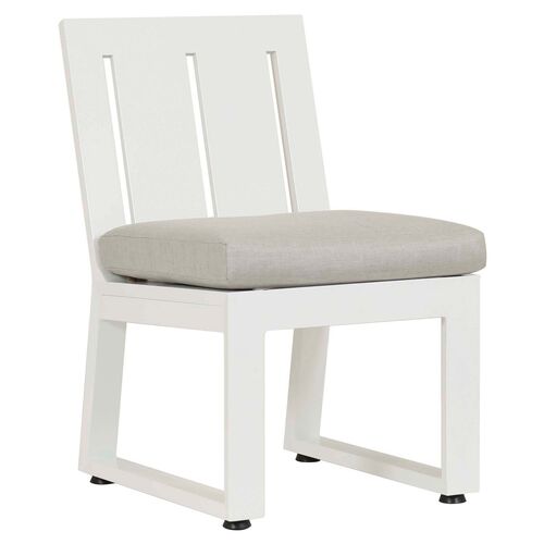 Harlyn Outdoor Armless Dining Chair, Frost~P77567504