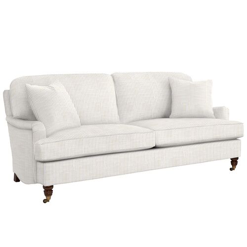 Archie Sofa, Inside Out Ticking Stripe