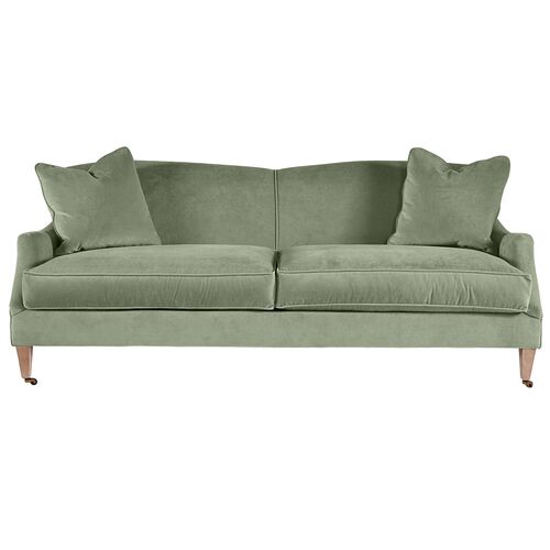 Elodie Velvet Curved Back Sofa