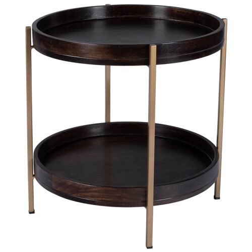 Vale Round 2-Tier Side Table