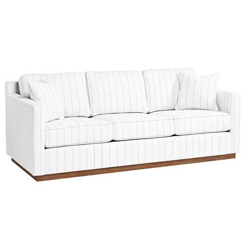 Hatteras Outdoor Upholstered Sofa, Sunbrella Stripe