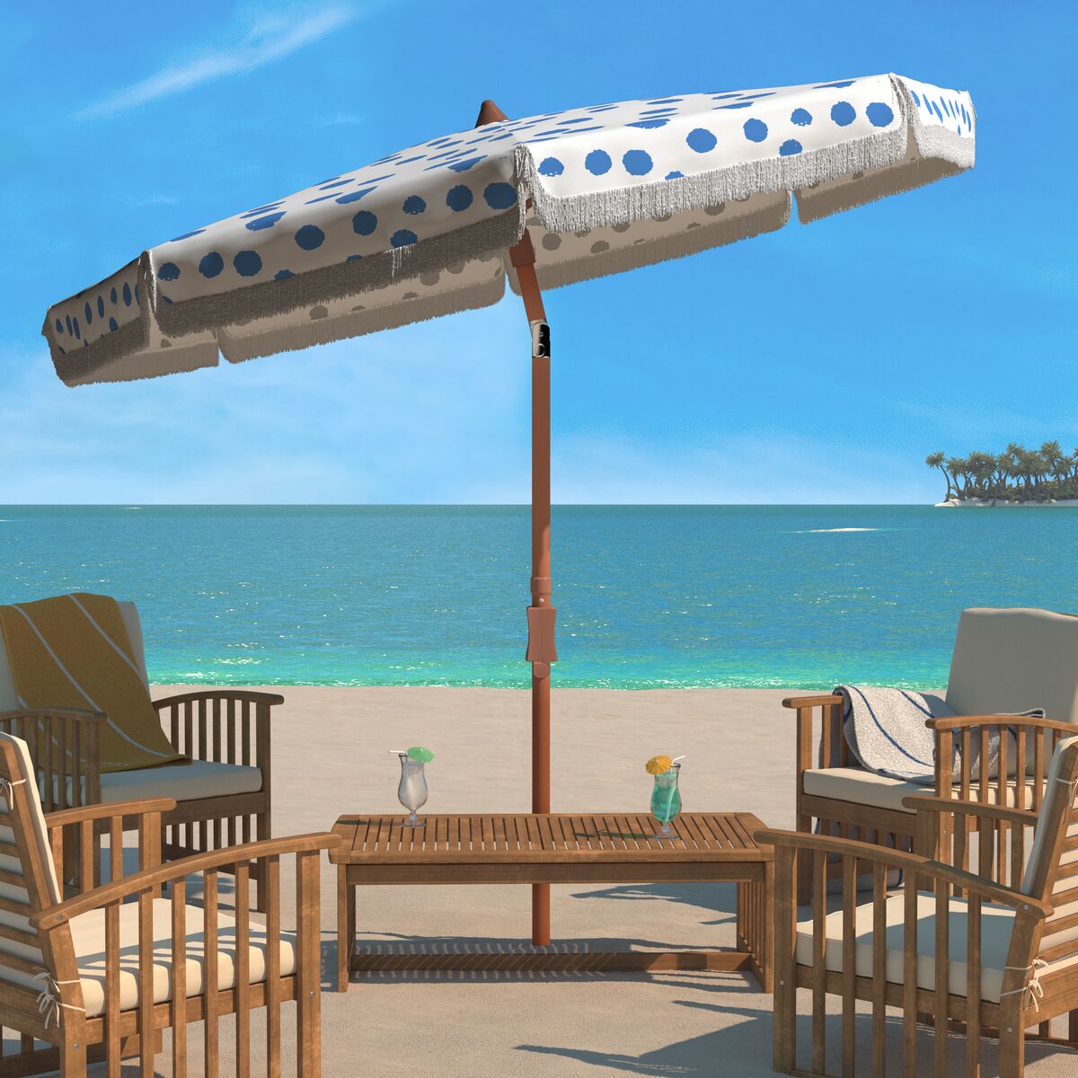 jordan 9ft wood outdoor beach deck tailgating patio bar umbrella DestinationGear 9 ft. Classic Market Umbrella, Black The convenient push Treasure Garden 9' Auto Tilt