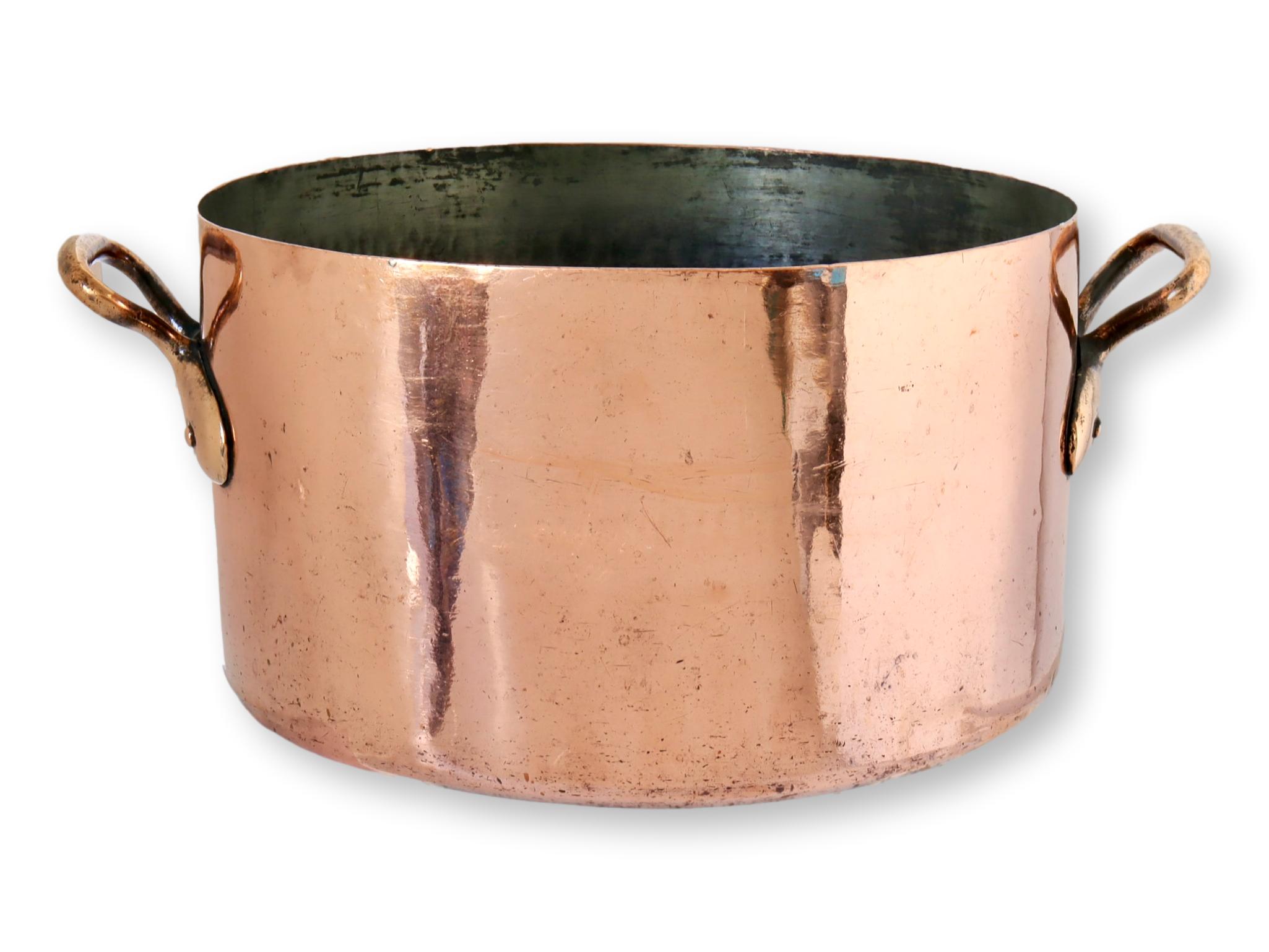 Large Antique Copper Boiling Pot~P77685382
