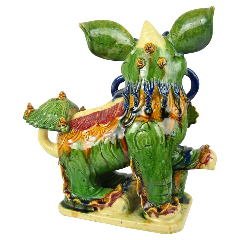 Acquisitions Gallerie - Large Ceramic Foo Dog Sculpture | One Kings Lane