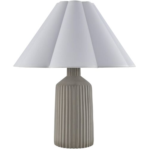Nimue Scalloped Table Lamp, Gray Nimue Scalloped Table Lamp, Gray