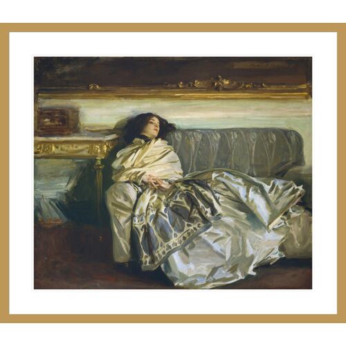Nonchaloir (Repose) by John Singer Sargent Framed Print