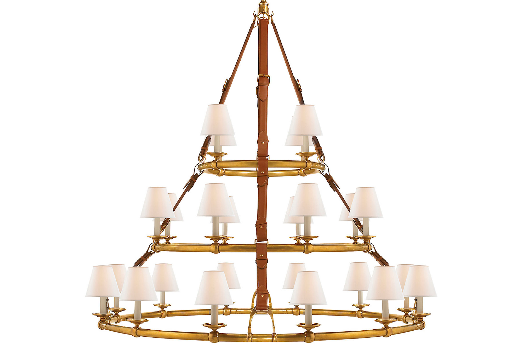 ralph lauren leather chandelier