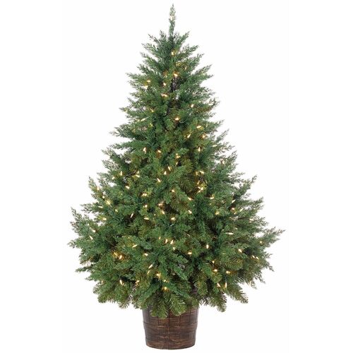 5' Cedar Tree With 350 LED Lights