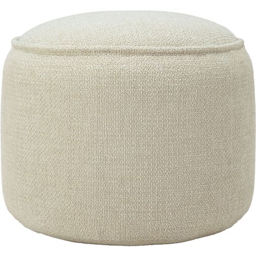 Donut Outdoor Pouf, Natural Check~P111123672