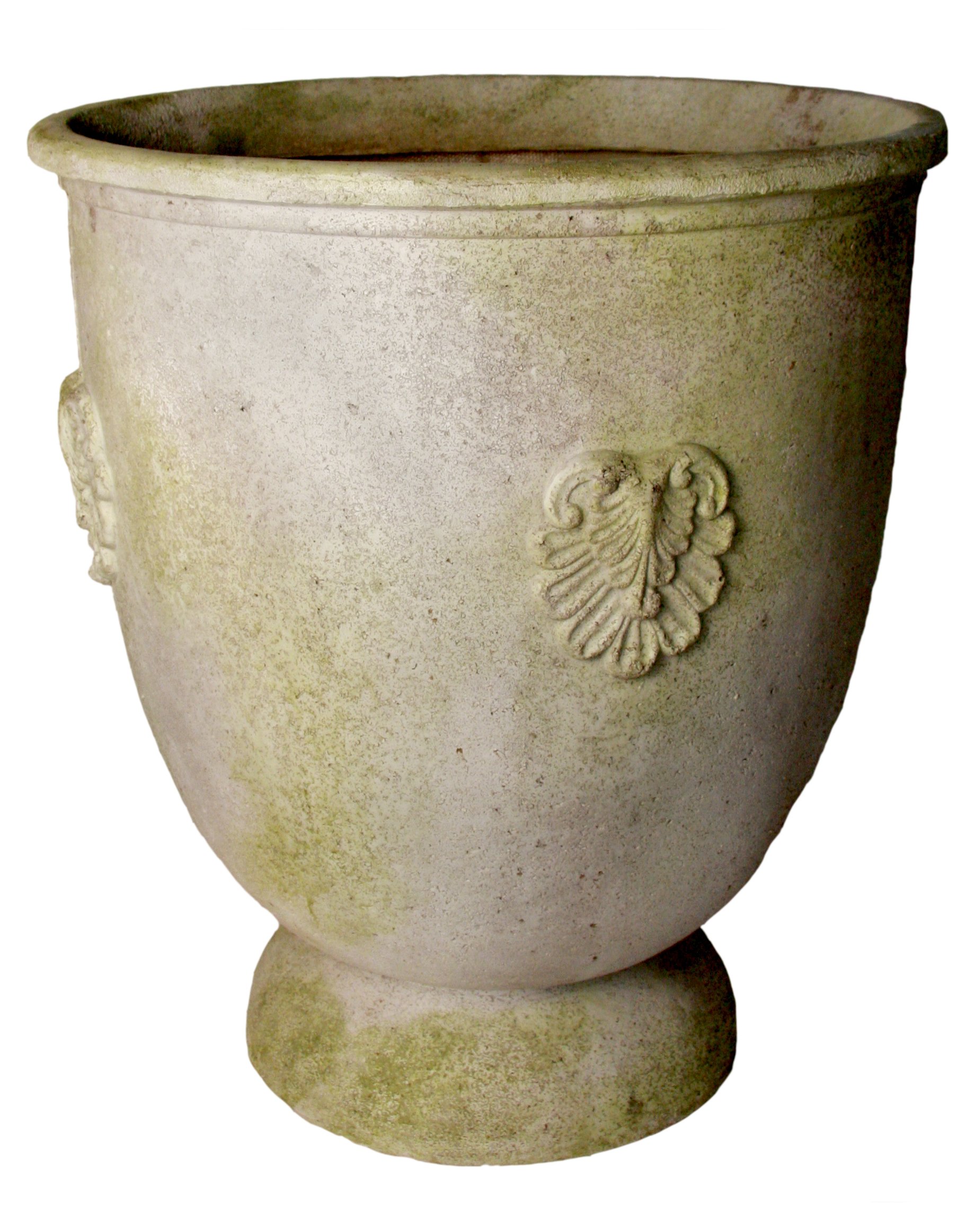 28" French Anduze Planter, White Moss One Kings Lane