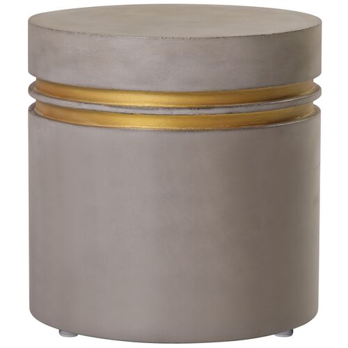 Orly Outdoor Short Concrete Accent Table