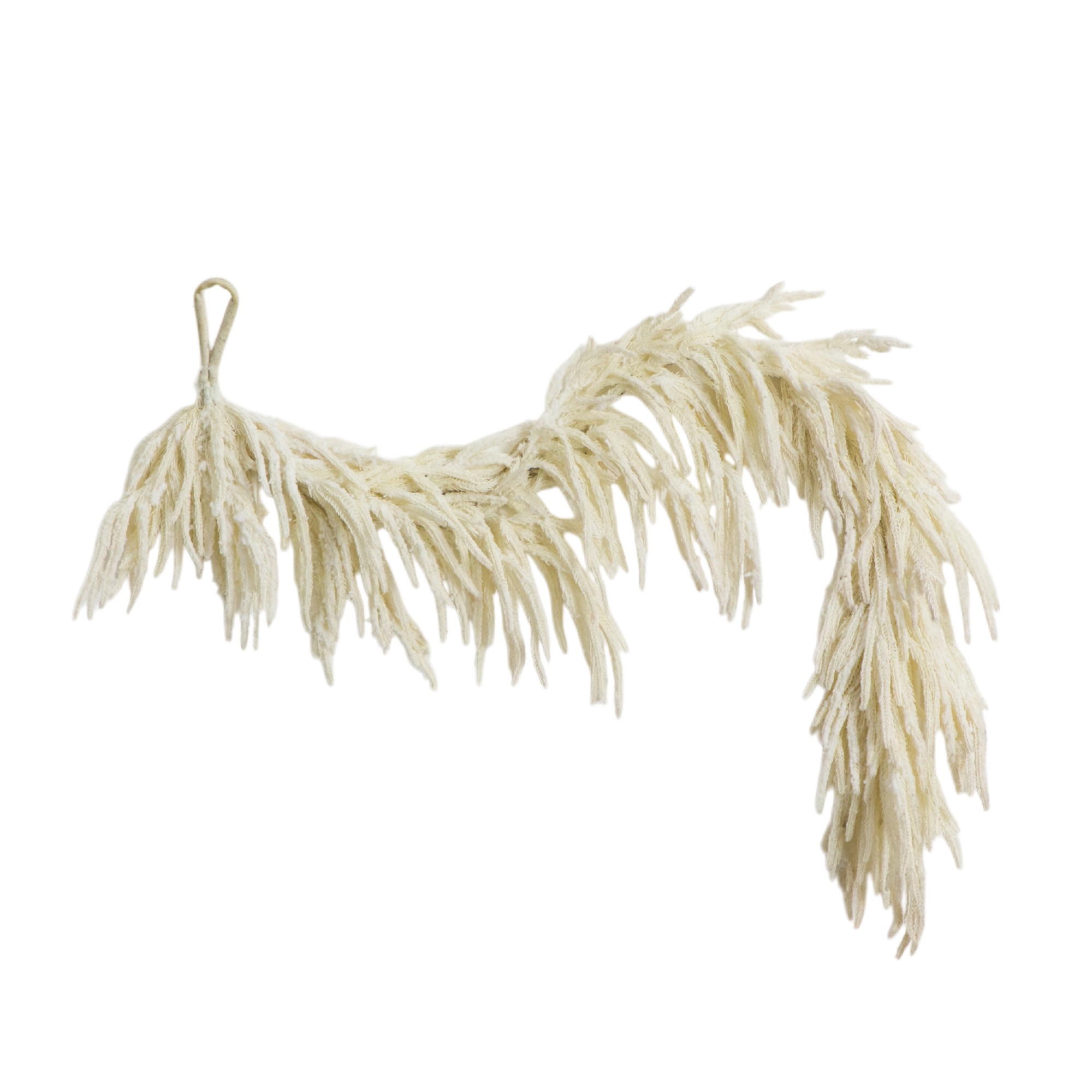 5-ft Real Touch White Norfolk Island Pine Garland with Natural Look 5-ft Real Touch White Norfolk Island Pine Garland with Natural Look