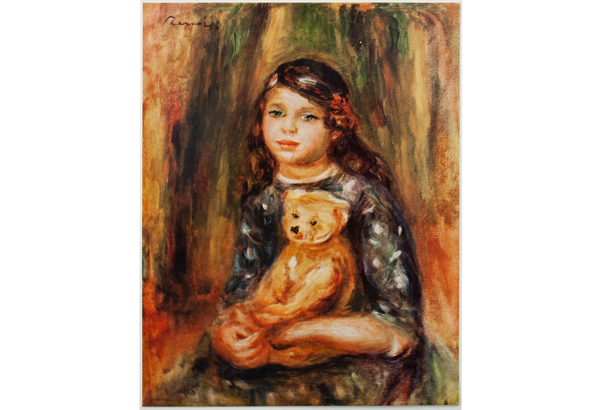 1950s Renoir, Child w/ a Teddy Bear~P77579220
