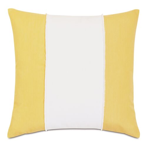 Zuri 20x20 Outdoor Pillow, Yellow/White~P77610110