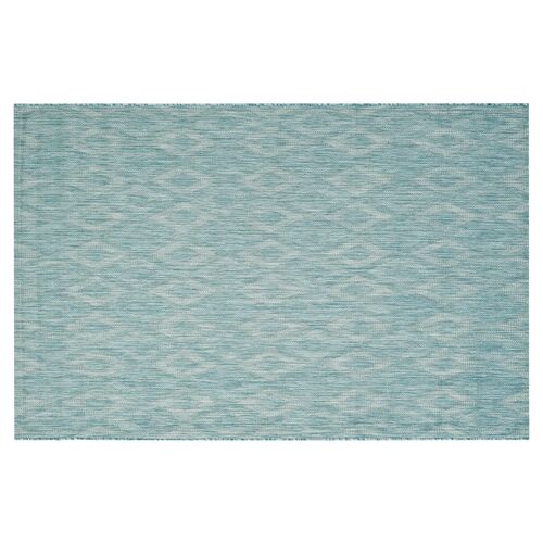 Ettore Outdoor Rug, Aqua~P77203197
