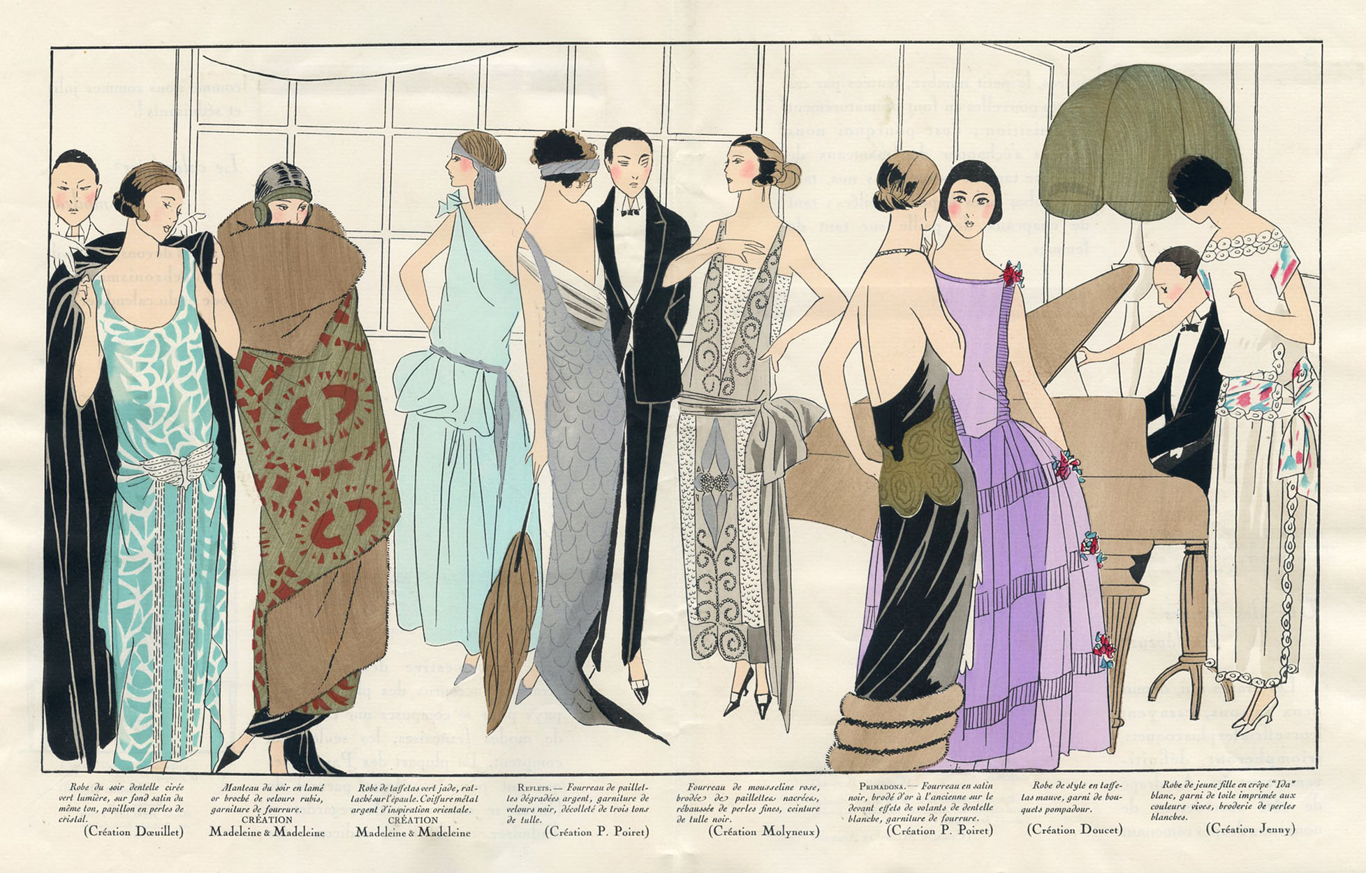 Art Deco Dinner Party Fashions, 1923~P77677162