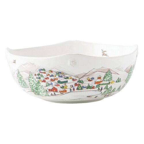 Berry & Thread North Pole 10" Serving Bowl, Multicolor Berry & Thread North Pole 10" Serving Bowl, Multicolor