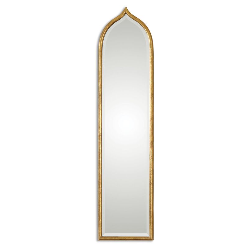 Fedala Oversize Wall Mirror, Gold Leaf