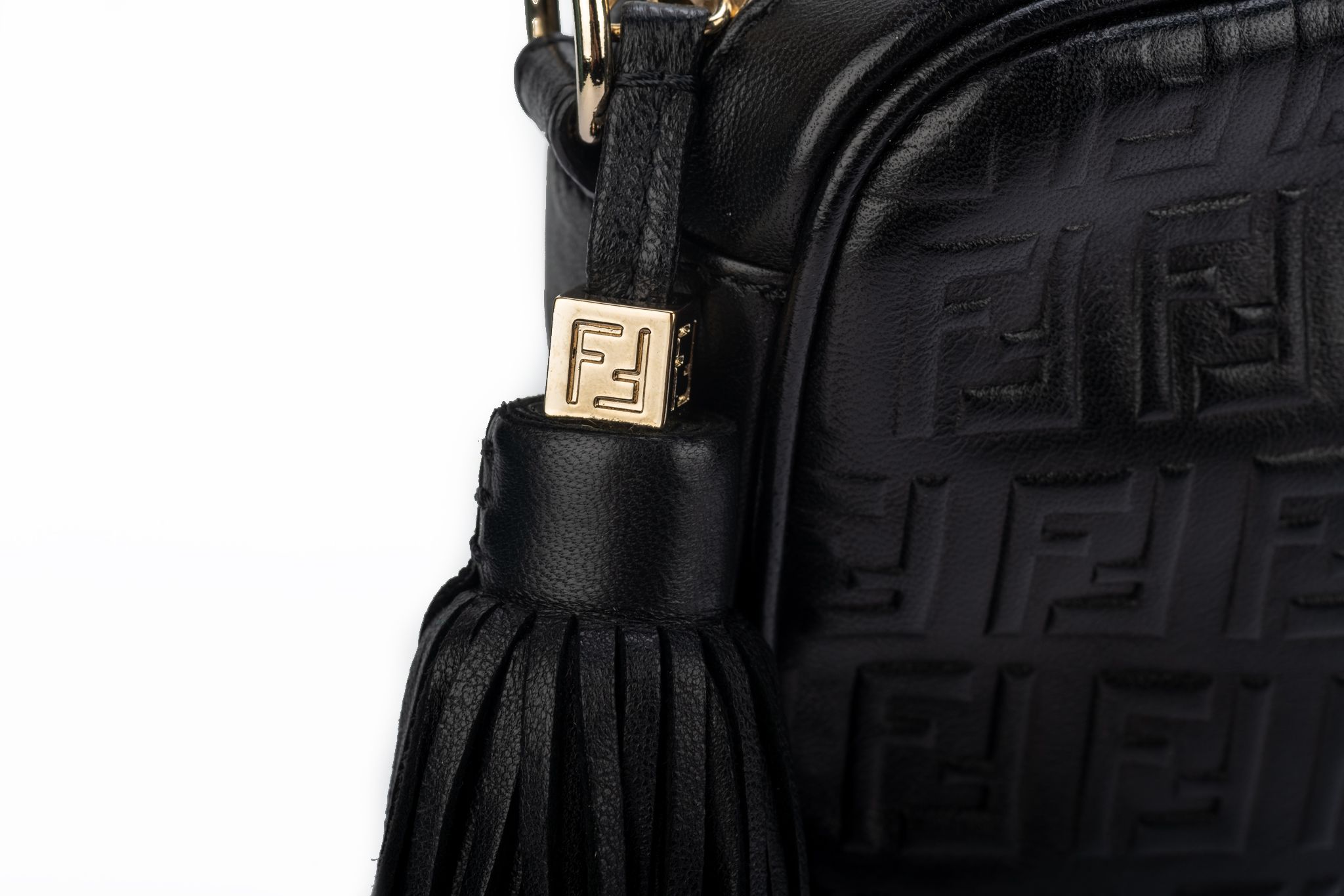 Fendi | Embossed Leather Camera Bag | White Tu