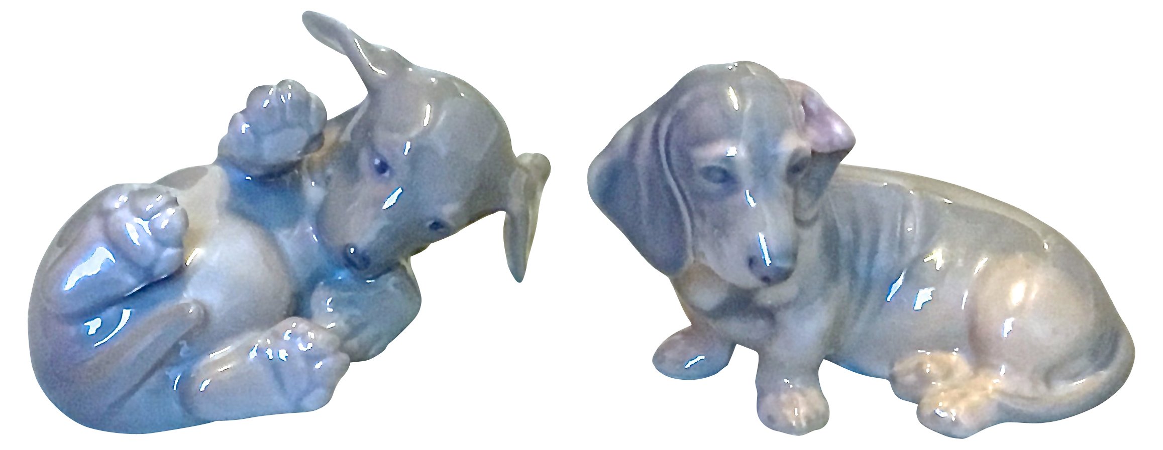 Royal Copenhagen Puppy Figurines, Pair~P77517472