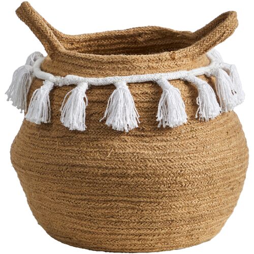 Cotton Woven Basket Planter~P111113192