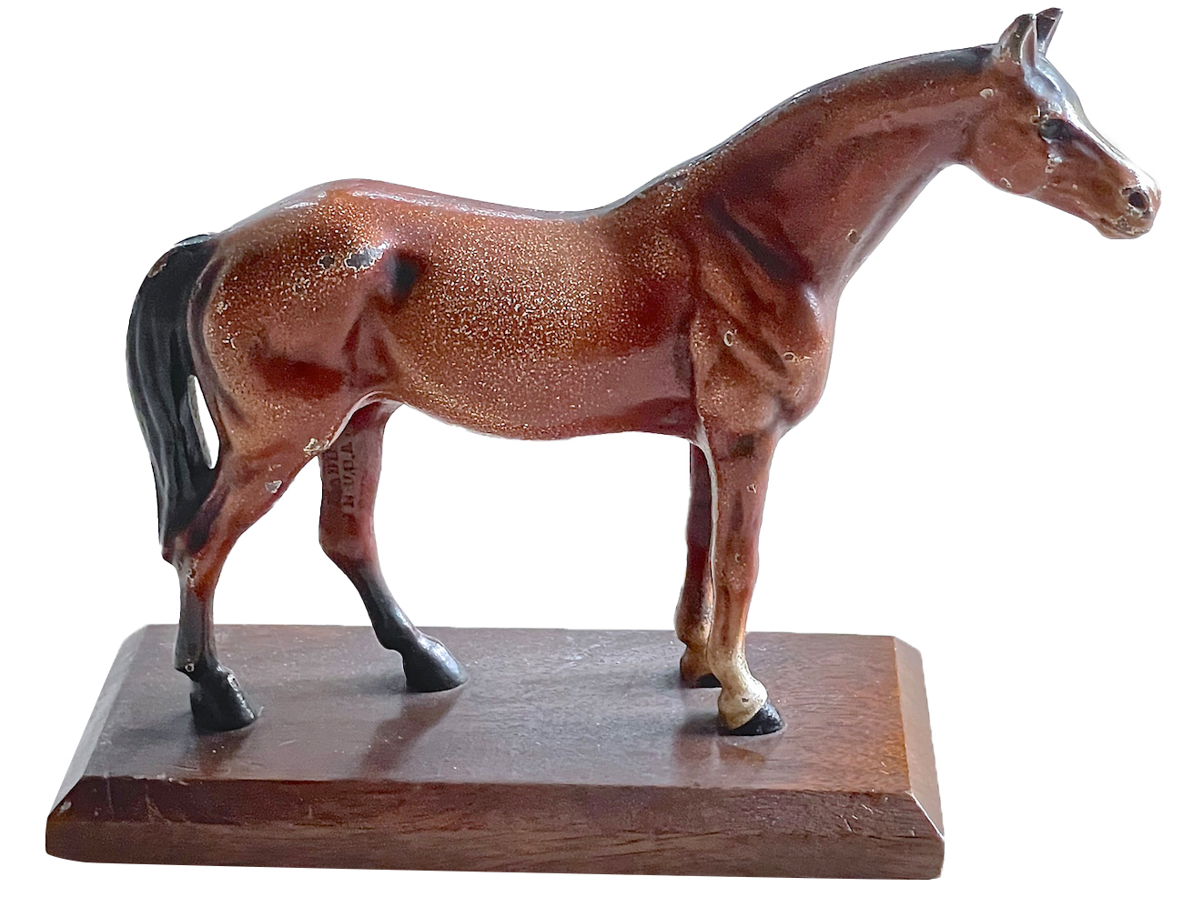 Cold Painted Bronze Horse Sculpture~P77615753