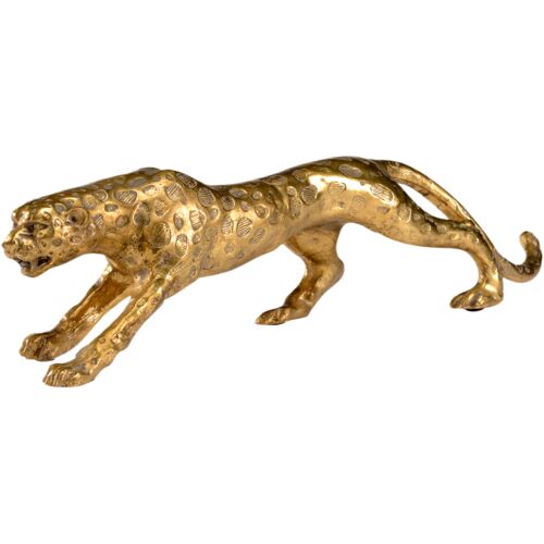 Leopard Figurine, Gold