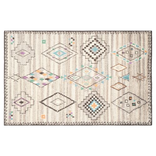 Lomond Hand-Knotted Rug, Natural/Multi~P76983200