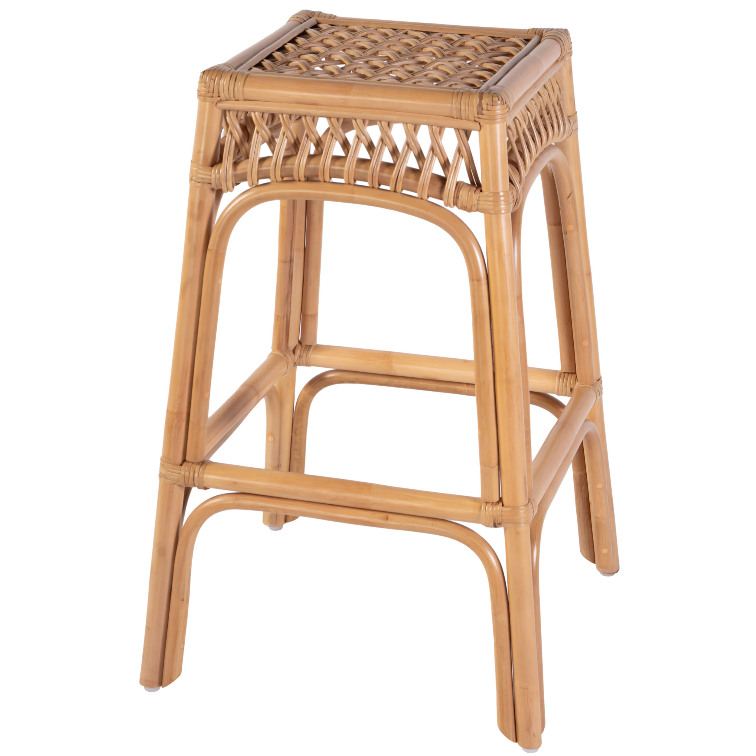 Evric Bar Stool, Natural Rattan Evric Bar Stool, Natural Rattan