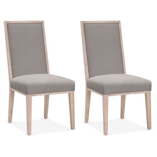 S/2 Performance Armel Side Chairs, Slate~P77564753
