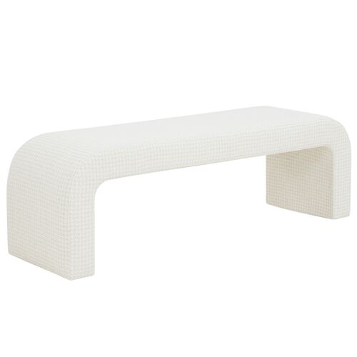 Orivon Houndstooth Performance Boucle Bench Orivon Houndstooth Performance Boucle Bench