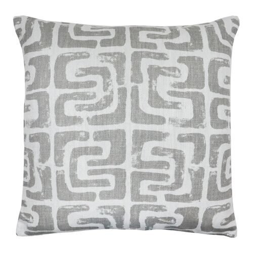 James 22x22 Linen Pillow, Stone~P111115406
