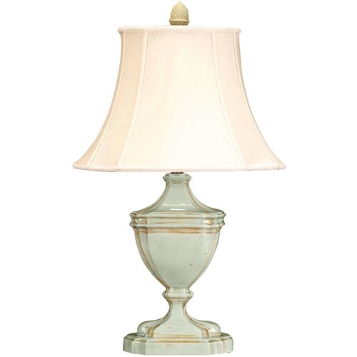 Villa Victoria Ceramic Table Lamp, Aqua