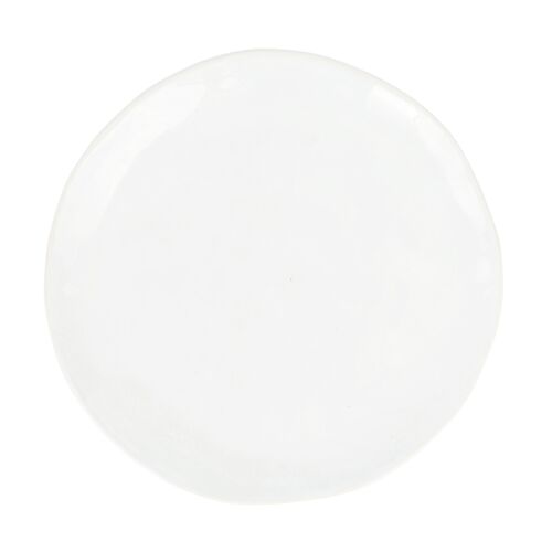 Aria Cocktail Plate, White