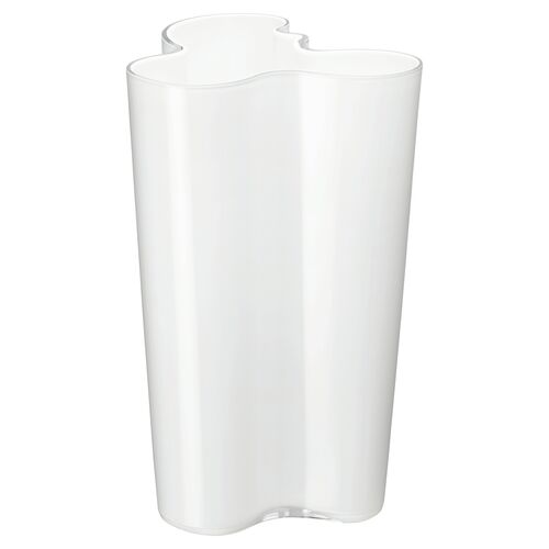 10" Aalto Finlandia Vase, White~P43891429