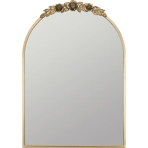 Juliette Wall Mirror, Antiqued Brass~P77660549