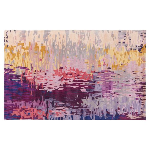 Petra Rug, Yellow/Violet
