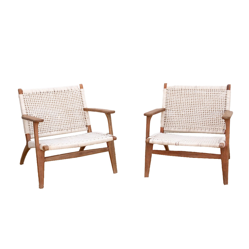 Pair of Mid-Century Style Lounge Chairs Pair of Mid-Century Style Lounge Chairs~P77752605
