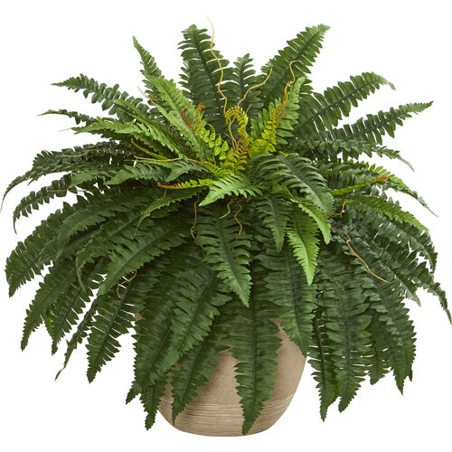 22" Faux Fern Plant~P111113154