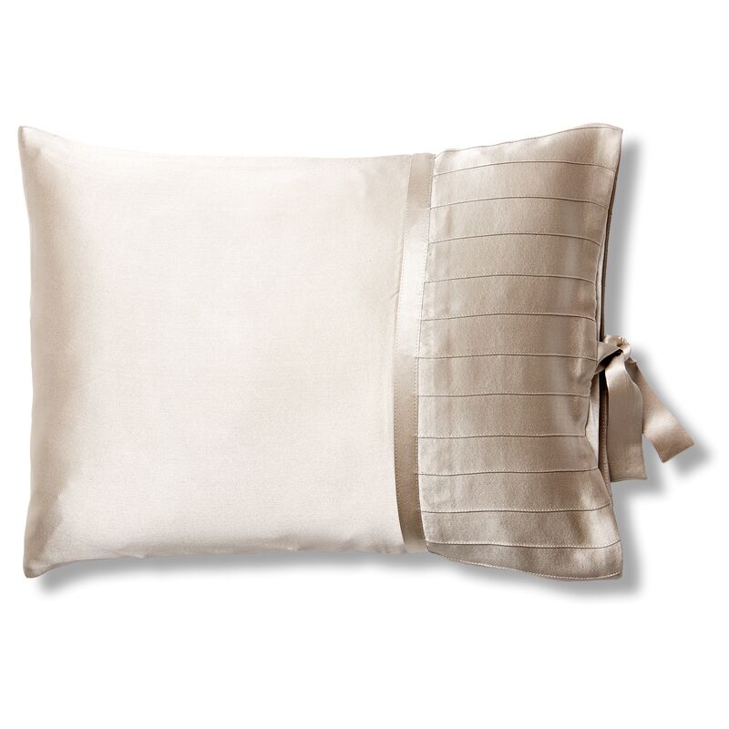 French Pleat Silk Boudoir Pillow Sham