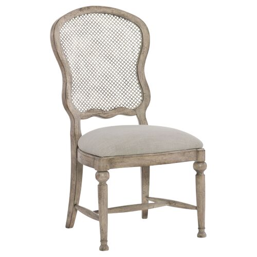 Boheme Gaston Aluminum Back Side Chair, Natural