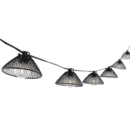 Varinir LED 10-Light Outdoor String Light, Black