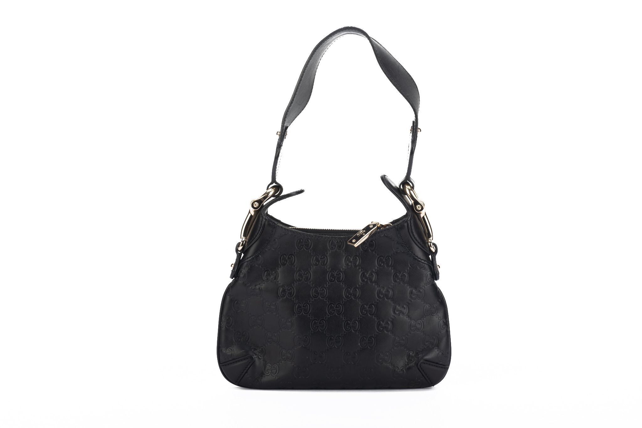 Gucci Preloved Black GG Shoulder Bag~P77654493