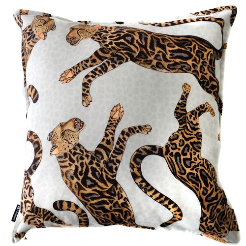 Cheetah Kings 20x20 Pillow, Stone~P77634705