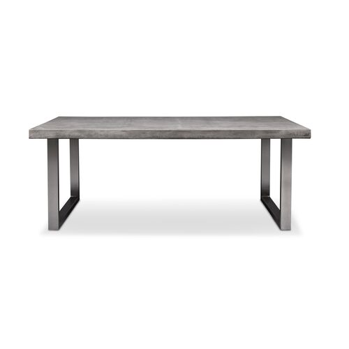 Viktorie Dining Table, Brushed Stainless Steel~P77092253