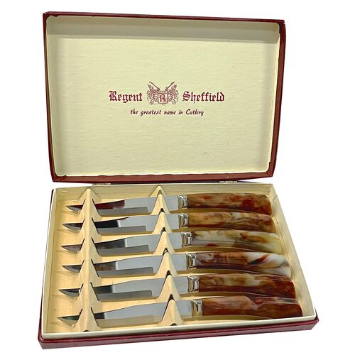 Sheffield Stainless Cutlery Set, S/6~P77623637