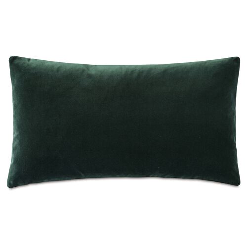 Izaro Zipper Detail Left Pillow, Emerald/Vanilla~P77638892