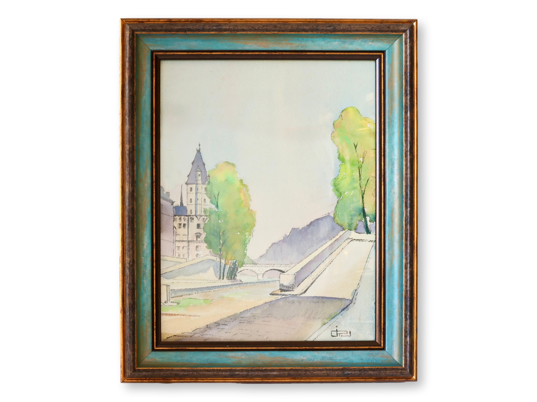 Vintage French Watercolor~P77729021